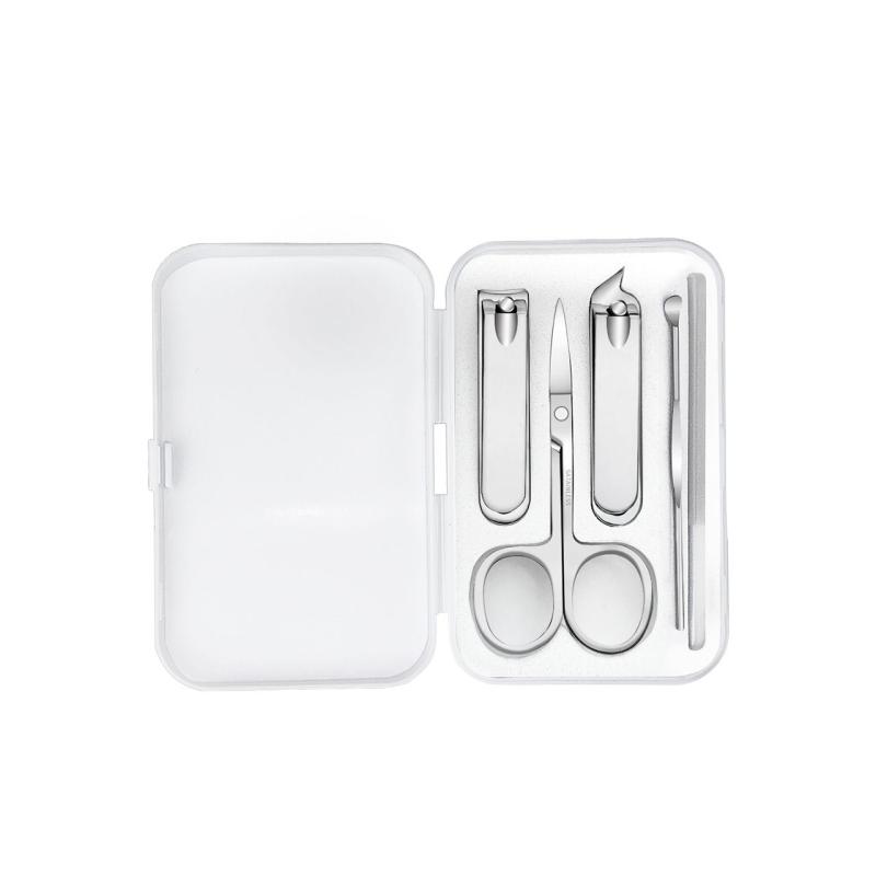 爪切り レディース メンズ 4点セット ステンレス製 ネイルケア 眉毛カット 耳かき付き 美容ツール