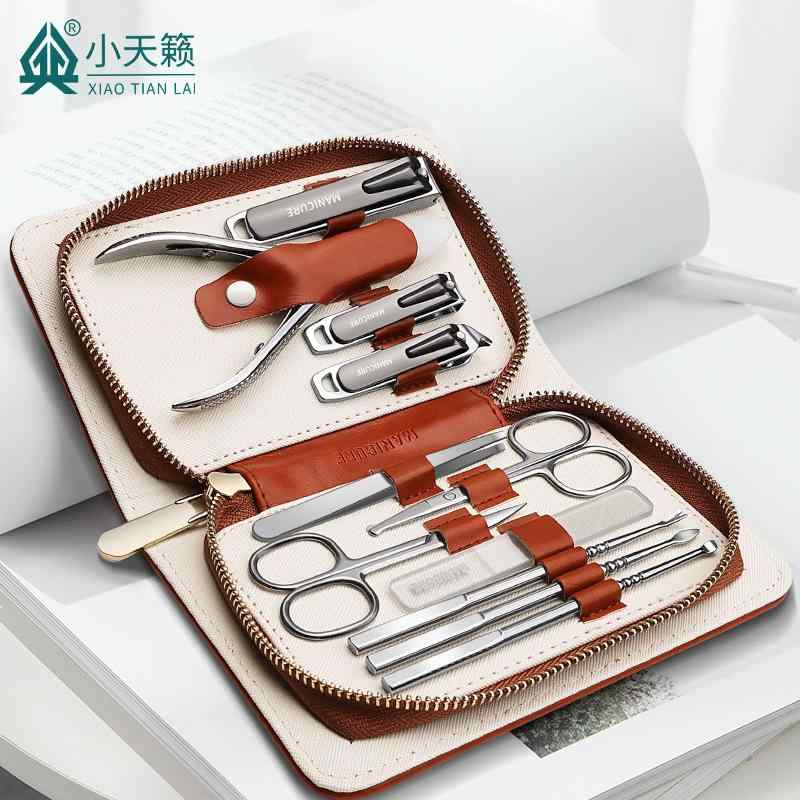 ネイルケアセット ドイツ製 ステンレス製 甘皮切り ネイルニッパー 爪切り 爪やすり 多機能 11点セット..