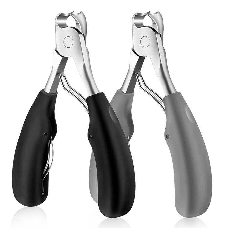 ネイルケア ステンレス製 爪切り ニッパー 巻き爪 陥入爪 厚い爪 変形爪 爪やすり 平口 刃先カバー付き..