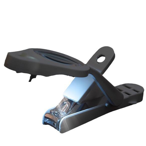 爪切り キッズ 子供 高齢者 向け 拡大鏡 付き ステンレス製 爪切り 爪やすり 付き ブラック ホワイト