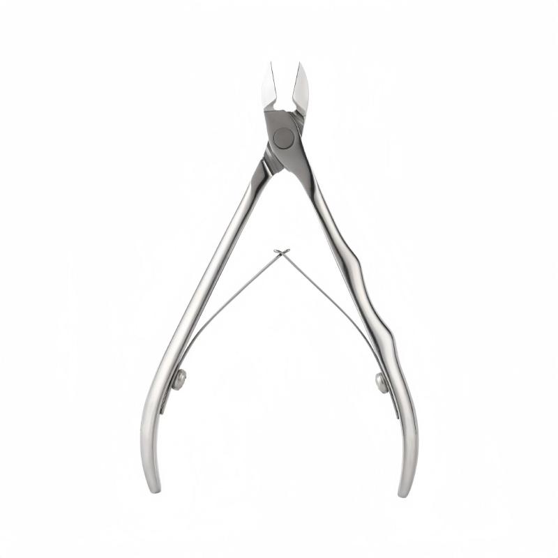 ネイルケアツール 甘皮ニッパー ステンレス製 キューティクルニッパー 足用 ネイルクリッパー 爪切り 斜め刃 ポータブル