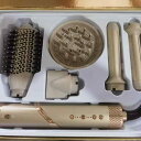 ヘアアイロン レディース メンズ カール ストレート 兼用 海外対応 3段階温度調整 大風量 マイナスイオン 多機能 熱風コーム アタッチメント 9点セット