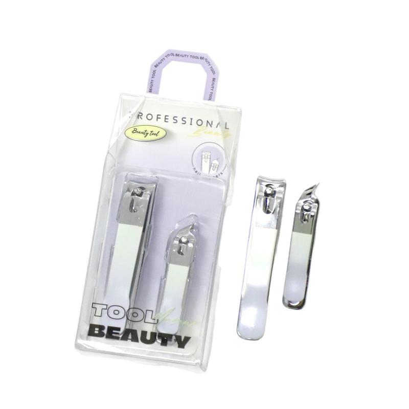ネイルケアセット 指甲切り ニッパー ステンレス製 爪切り 平口 斜め口 2個セット 爪やすり付き 耐摩耗..