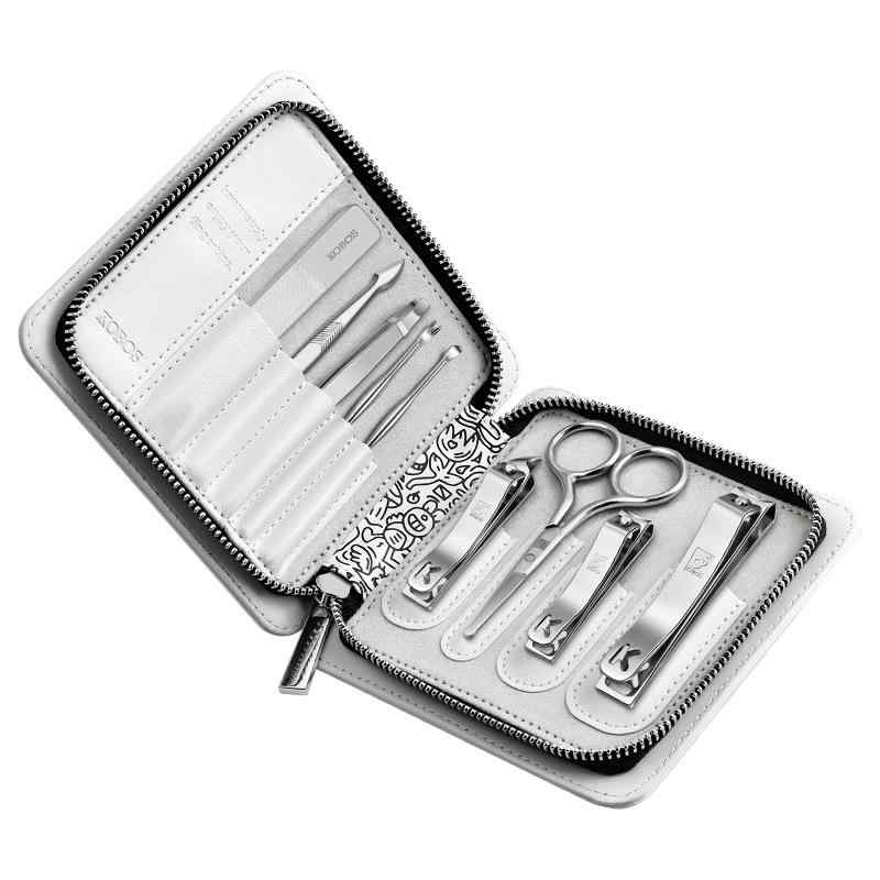 爪切り レディース メンズ 9点セット ステンレス製 ネイルケアセット 携帯式 爪やすり付き
