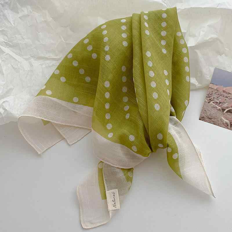 ストール レディース スカーフ シルクタッチ 小判 正方形 コットンリネン 綿麻 大判 春夏 秋冬 日焼け..