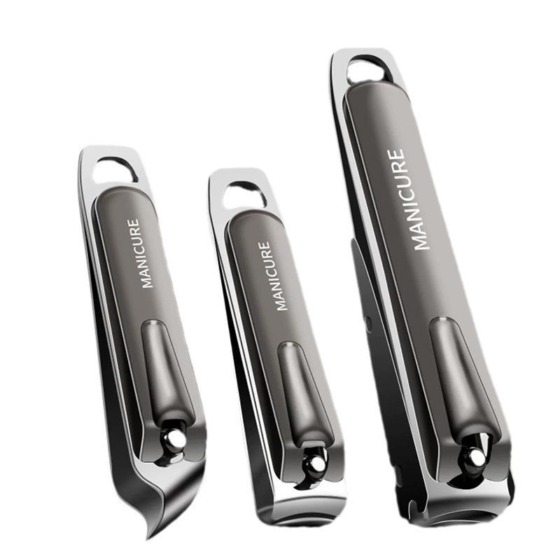 爪切り レディース メンズ キッズ 子供 赤ちゃん ステンレス製 斜め刃 ニッパー 10点セット シルバー 銀色 グレー 収納ケース付き