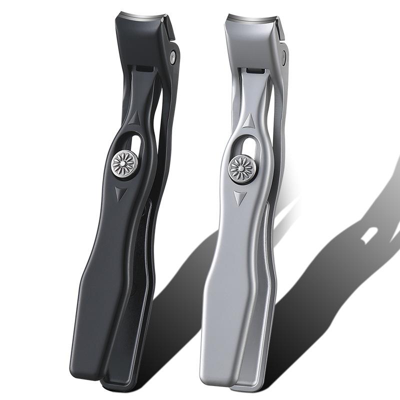 爪切り 男性用 女性用 ステンレス製 平口 携帯式 大口径 フットケア 防滴 飛び散り防止 ネイルクリッパ..