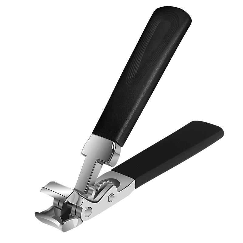 爪切り 男女兼用 子供用 平口 爪やすり付き フットケア ネイルケア ステンレス製 ブラック レッド