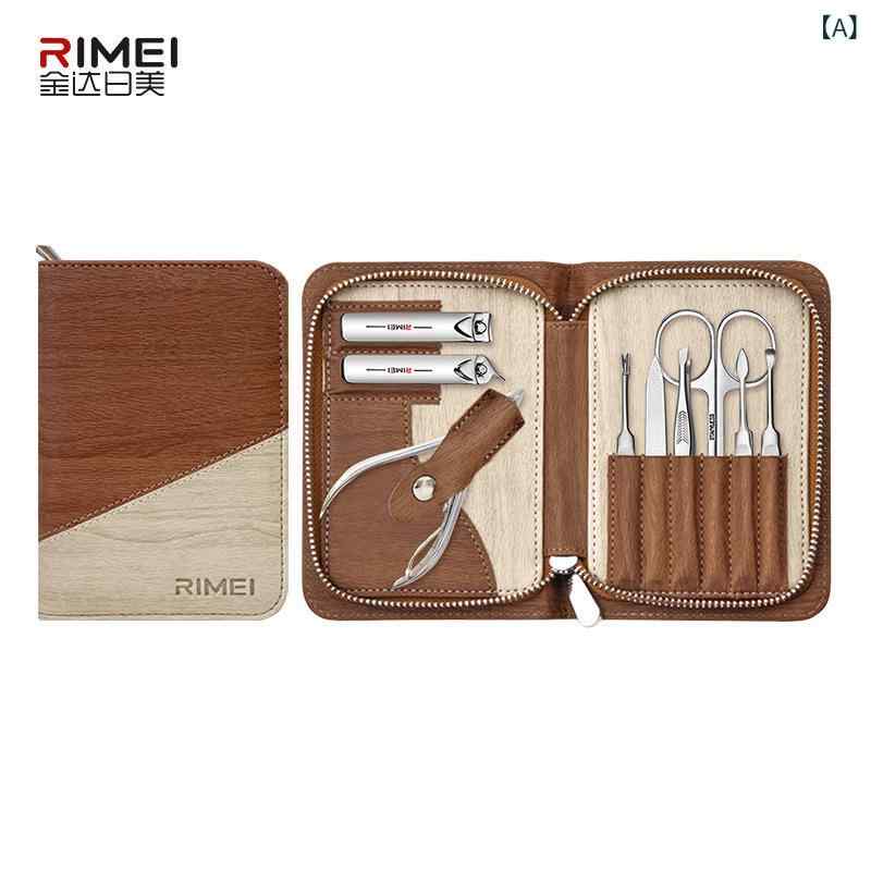 ネイルケアセット 男性用 女性用 レザーケース付き 爪切り 甘皮ケア 9点セット ステンレス製 炭素鋼 携帯便利 グルーミングセット ギフト