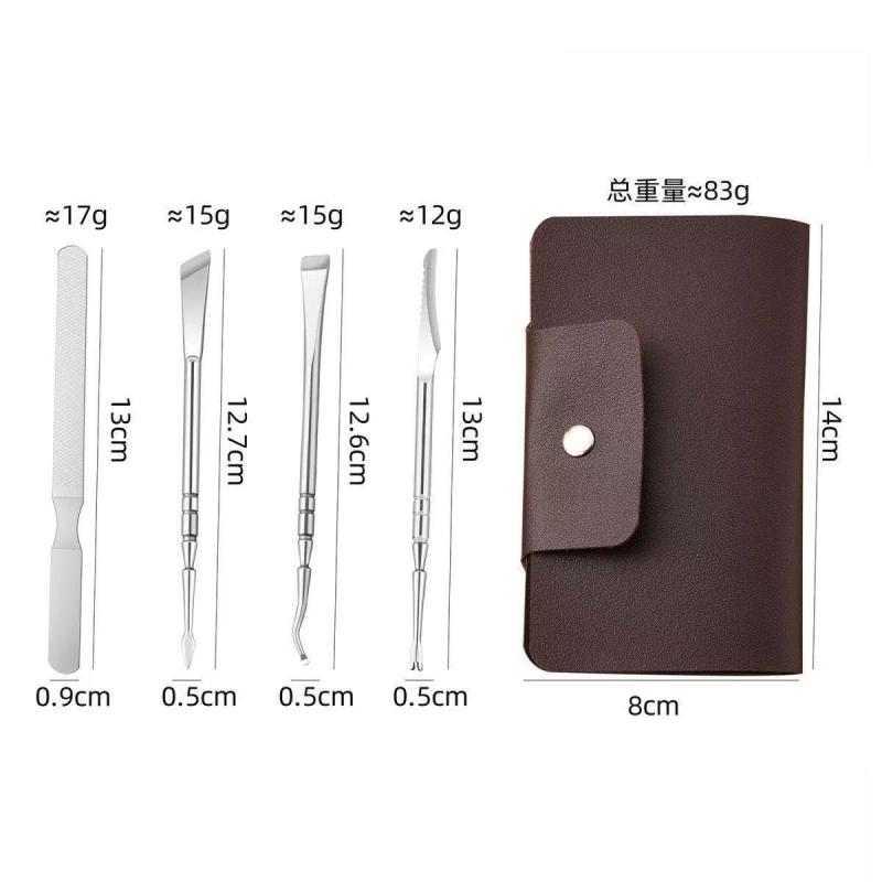 ネイルケアセット フットケア 4点セット 角質除去 甘皮処理 ステンレス製 爪切り ゾンデ herramientas ..