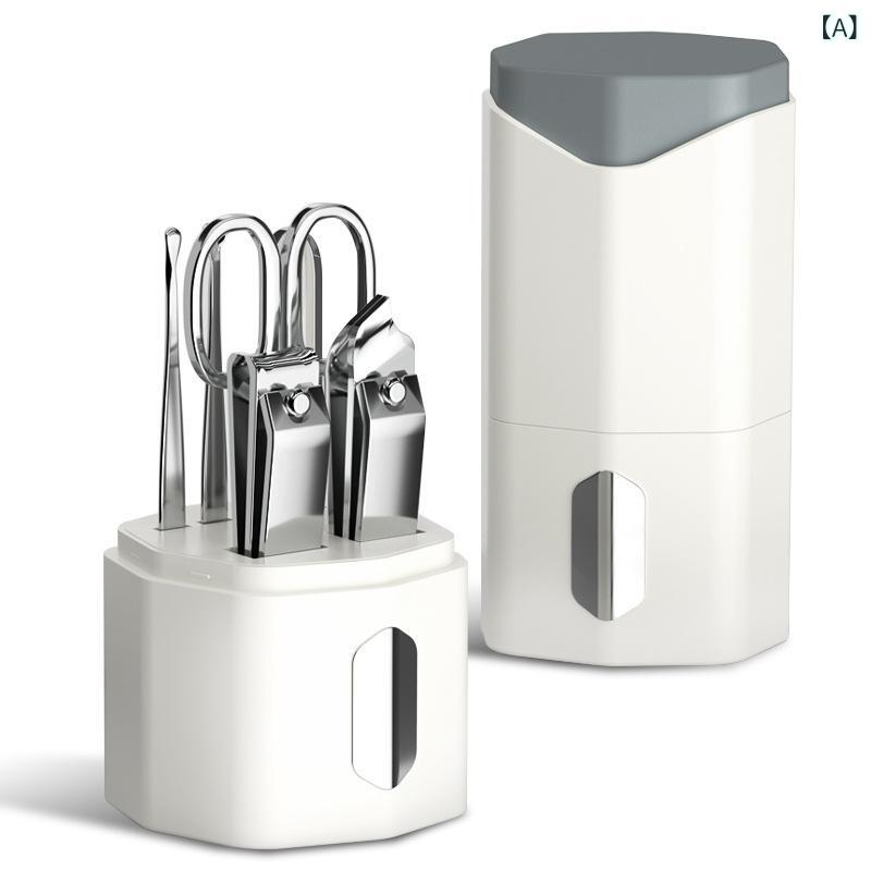 爪切り レディース メンズ 6点セット ポータブル ステンレス製 ネイルケア セット 男性用 女性用 コンパクト 持ち運び やすい