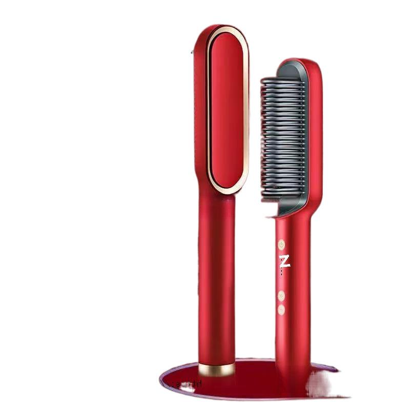 ヘアブラシ ストレートアイロン カールアイロン マイナスイオン レディース 学生 韓国風 コーム型 2way..