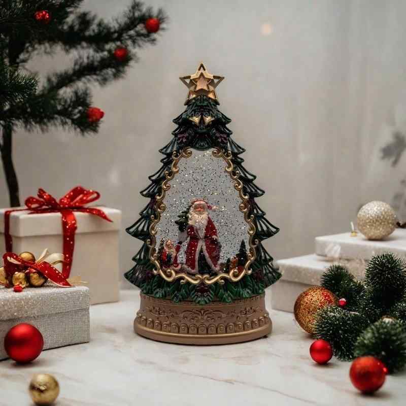 Other - クリスマス 飾り ライト スノー ドーム 雪だるま トナカイ クリスマスツリー オブジェ 置物 クリスマスプレゼント