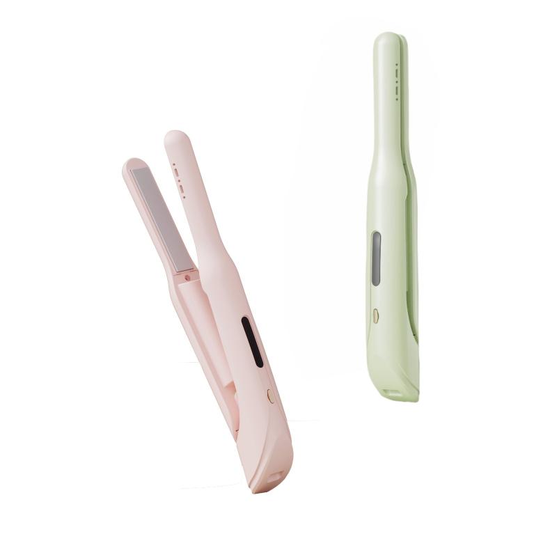 ヘアアイロン レディース ワイヤレス ストレート カール 2way ミニ 携帯用 前髪 短髪 旅行用 海外対応