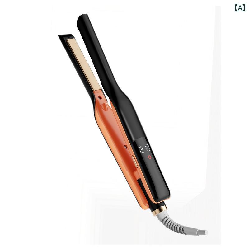 ヘアアイロン 男性用 ストレート カール 2way ミニ 軽量 旅行用 交流式 セラミックコーティング