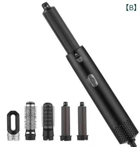 ヘアドライヤー レディース カール ストレート 両用 ヘアアイロン 多機能 ホットカーラー 5in1 大風量 速乾 冷熱風 3段階温度調整 軽量 旅行用