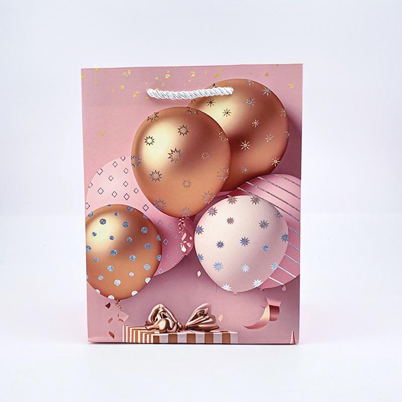 ギフトバッグ 紙袋 高級感 星柄 バルーン 箔押し加工 イベント パーティー お土産 手提げ袋