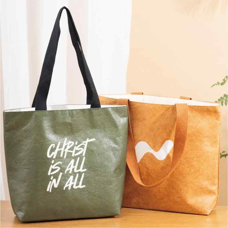 紙袋 通勤袋 杜ポン紙袋 トートバッグ ショルダーバッグ 斜めがけ 帆布