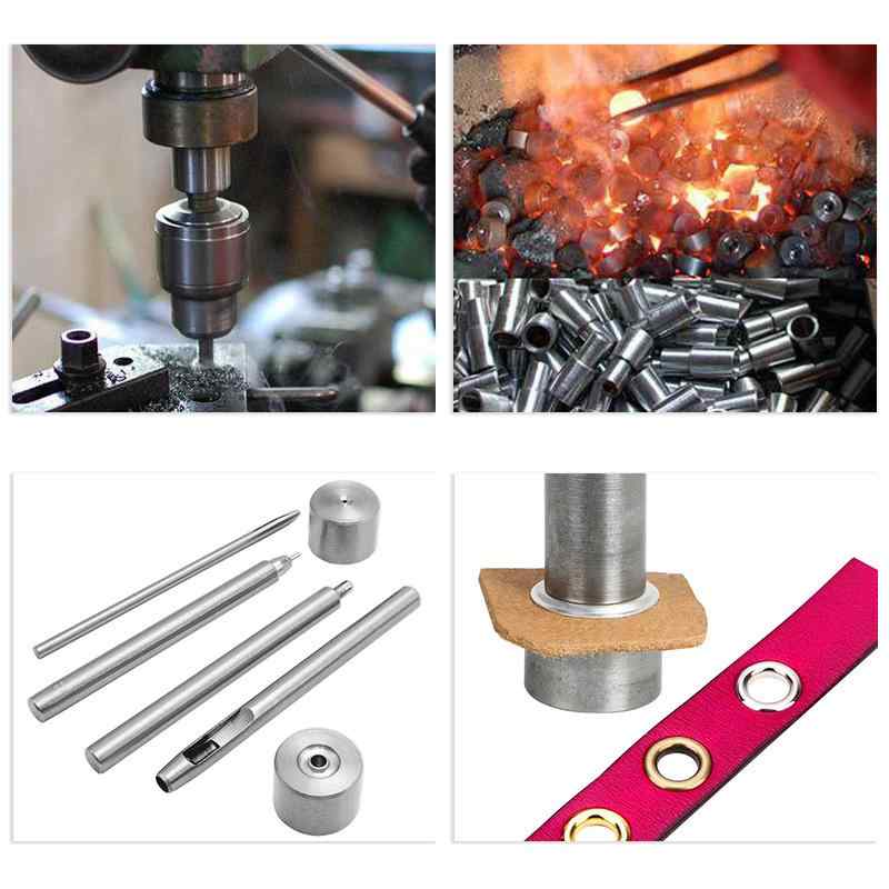 手芸用ツール DIY 打ち具 ハトメパンチ セット 服 バッグ 靴 穴あけポンチ レザークラフト 多サイズ 1...