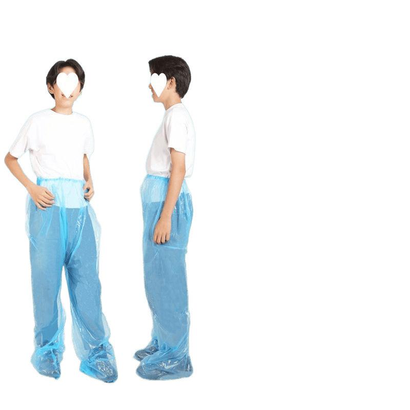 レインパンツ キッズ 子供用 ポンチョ 携帯用 下半身 カバー 脚カバー 防水 厚手 プラスチック 複数枚..