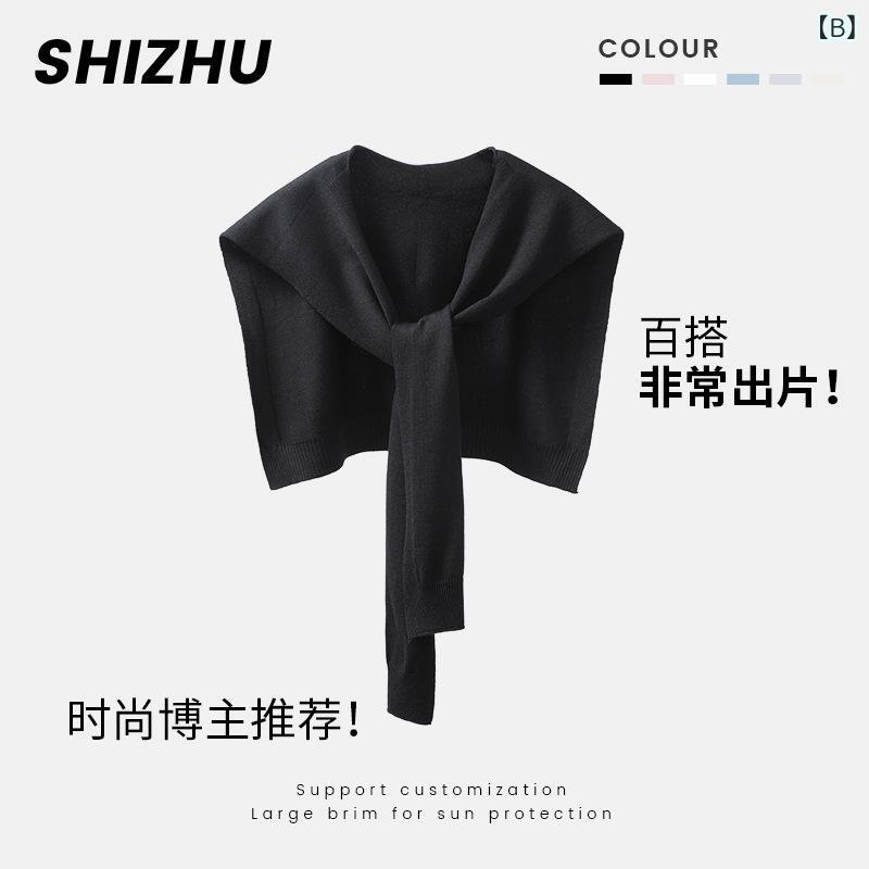 ショール レディース ニット カーディガン 薄手 春夏 秋冬 冷房対策 羽織り オフホワイト ブラック グレー 杏色 普段使い お洒落 2