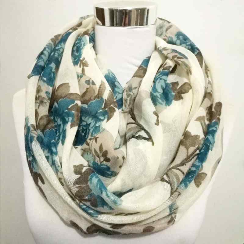 ストール レディース バリ紗 大判 花柄 プリント ショール 幾何柄 春秋冬 暖か 175cm以上