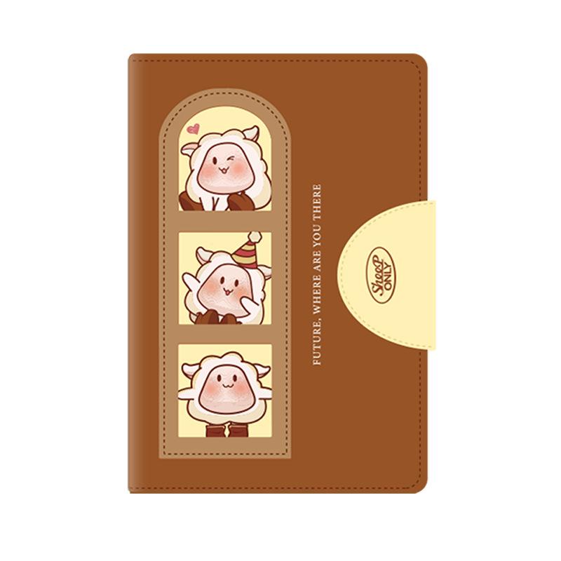 手帳 2026年 A7サイズ かわいい カレンダー スケジュール帳 ダイアリー 効率 原木浆 动物 韩版 カート..