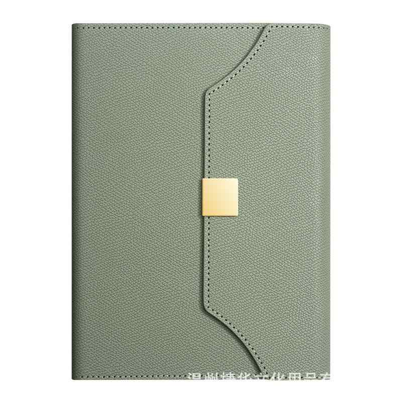 ノート 事務用品 ビジネス 三つ折り ノートブック ギフトボックス セット マグネットボタン PUレザー ロゴ印刷 スケジュール帳 中国紅 銀河灰 天青色 水墨...