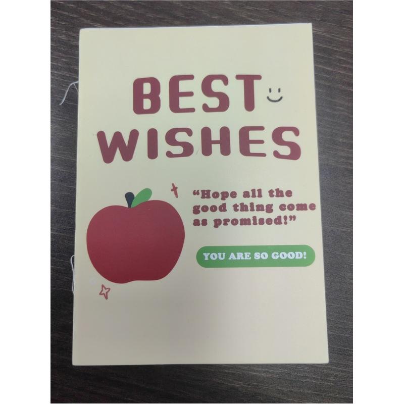 ノート レディース 韓国風 レッドアップル カラー 日記帳 手帳 かわいい INS風 格子柄 アニマル バタフライ オレンジ