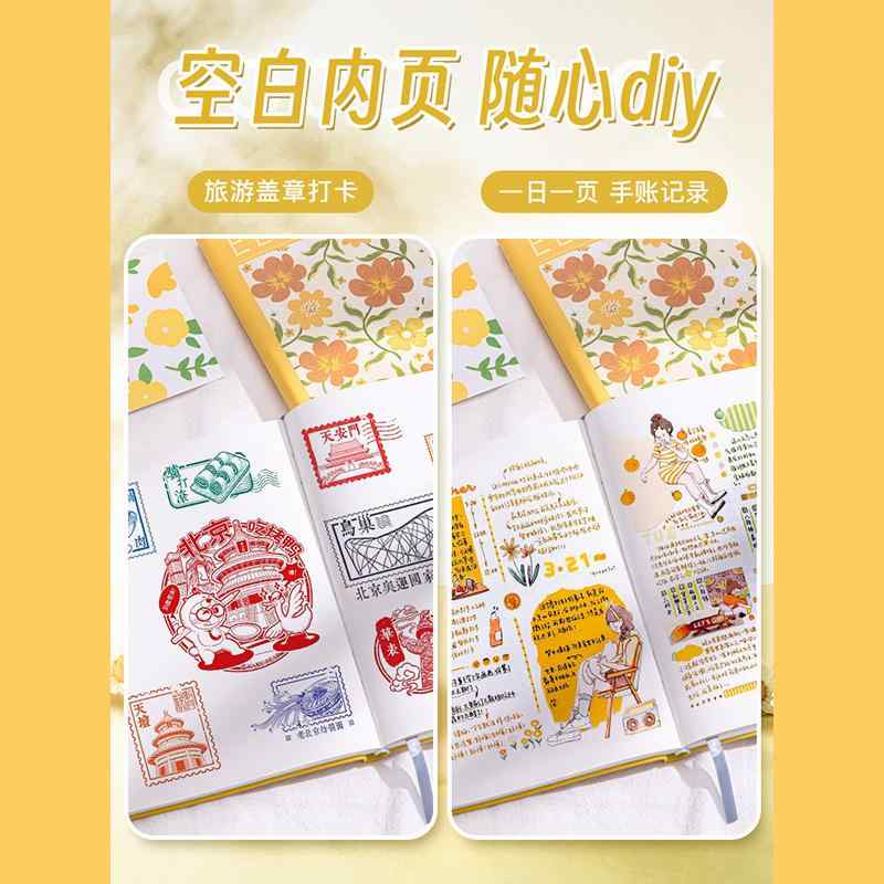 ノート A5サイズ 油絵風 PUレザー 横罫 原木パルプ 高見え 旅行 趣味 スタンプ コレクション