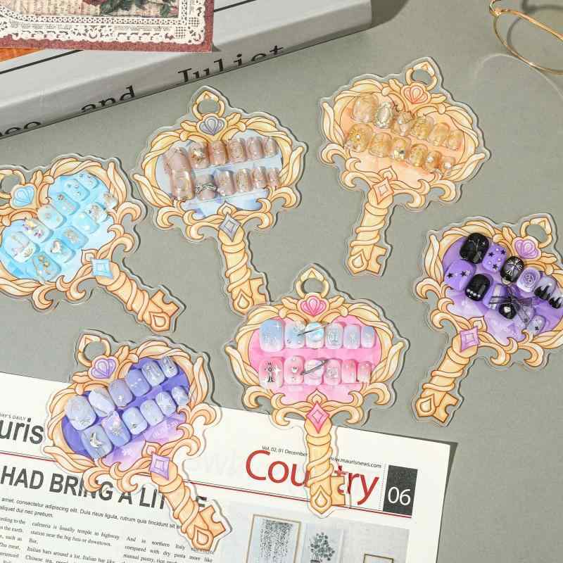 つけ爪 レディース かわいい カートゥーン デコレーション ネイル 十二星座 取り外し可能 ファッション..