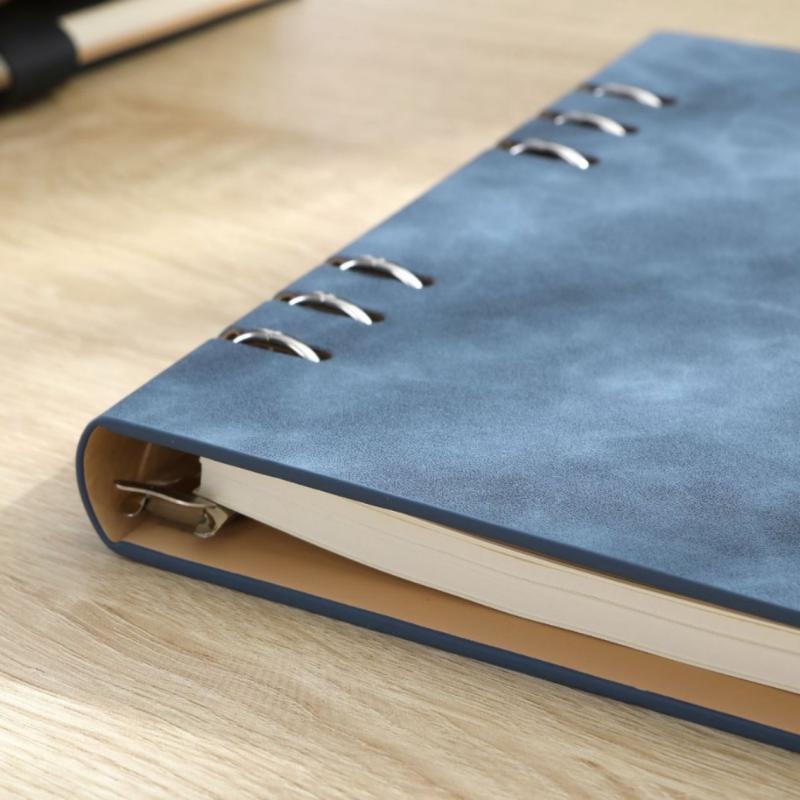 ノート A5 レディース メンズ ビジネス オフィス 取り外し可能 会議 学生 記録帳 カスタマイズ 携帯 可..