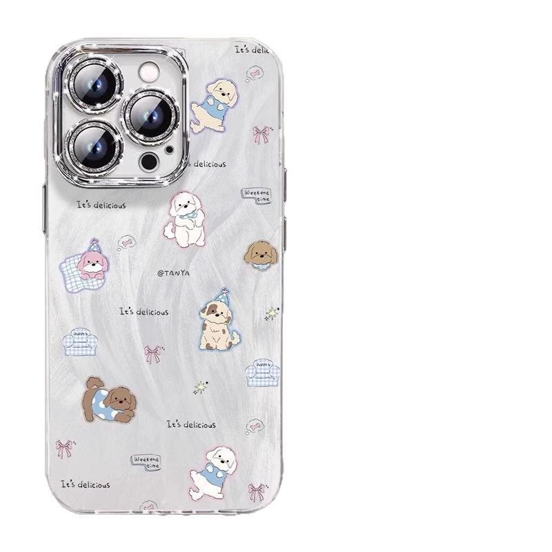 スマホケース レディース かわいい カートゥーン 犬柄 Huawei P70 ULTRA OPPO Xiaomi Vivo Android 全機種対応 IMD 磨砂 精孔