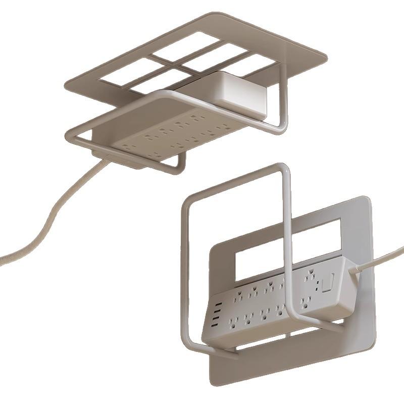 ルーター収納ラック 壁掛け 無線LANルーター収納 ケーブル収納 電源タップ収納 鉄製 白 黒 リビング収納