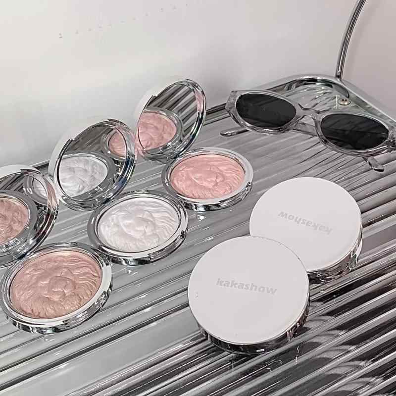 フェイスパウダー レディース ハイライト 微粒子 パール ラメ ツヤ 立体感 艶 グロウ 光沢 ベージュ系