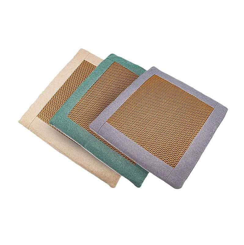 座布団 涼感 エステ 艾 蓬 クッション オフィス 椅子 あったか 冷感 接触冷感 涼しい 蒸れ防止 通気性 ..