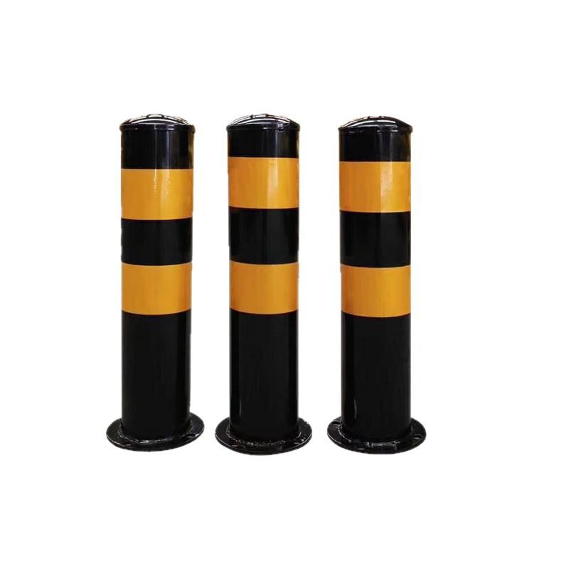 警備用品 警示ポール 駐車場 人行道 道路 誘導棒 車止め スチール製 PVC製 亜鉛メッキ 防犯対策 安全対策