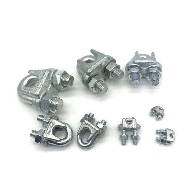 U型 鋼線 ロープ クリップ カーロック 亜鉛メッキ クランプ 固定 接手 吊り上げ 荷重 合金鋼