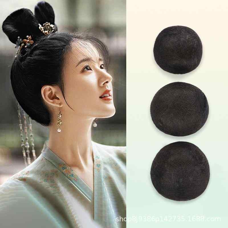 ヘアアクセサリー レディース ヘアスタイリング 盛り髪 全かつら ヘアアレンジ お団子ウィッグ シニヨ..