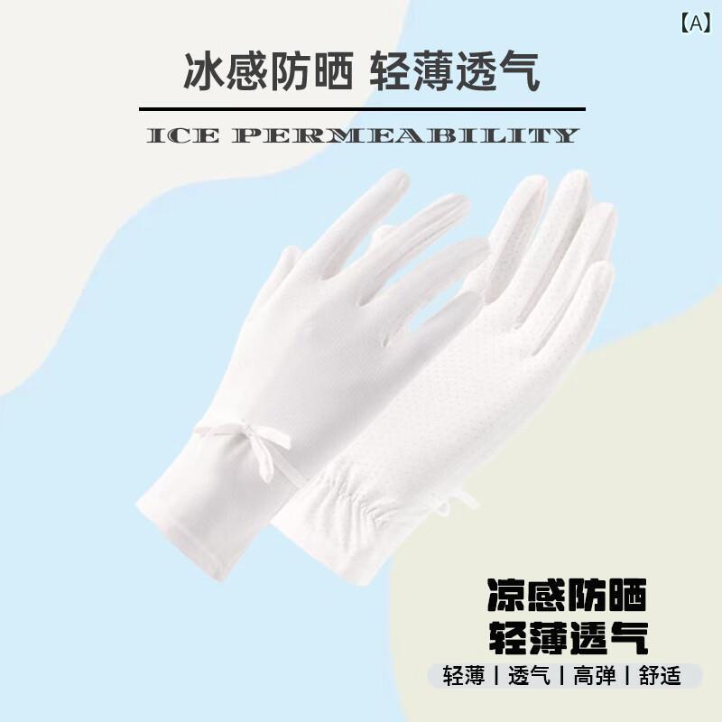 手袋 レディース 接触冷感 薄手アームカバー 紫外線対策 日焼け止め グローブ スマホ対応 自転車運転用..