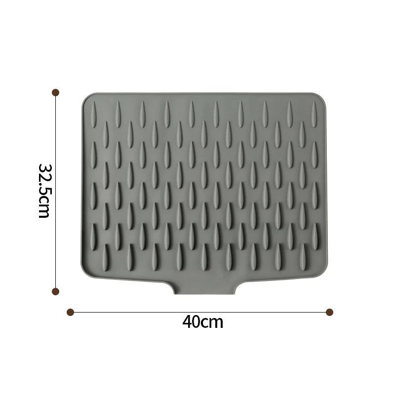 まな板 シリコンマット 大判 中判 小判 灰色 排水 防滑 耐熱 厚手 キッチン 傾斜 断熱マット 鍋敷き