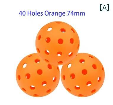 ピックルボール TPE 26孔 カラーボール 74mm 25g 室内 軽 sport