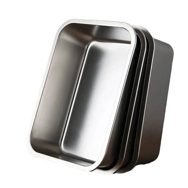 食器 ステンレス製 角型トレー 蓋つき バット 厨房 業務用 深型 平底