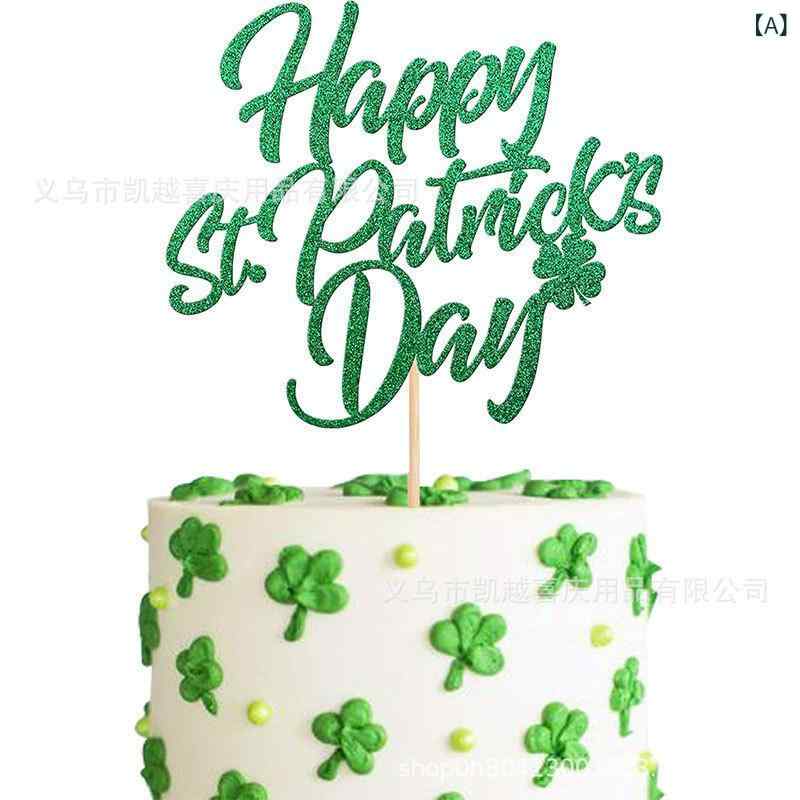 ケーキ アイルランド 誕生日ケーキ デコレーション グリッター ラッキーアイテム(x2)