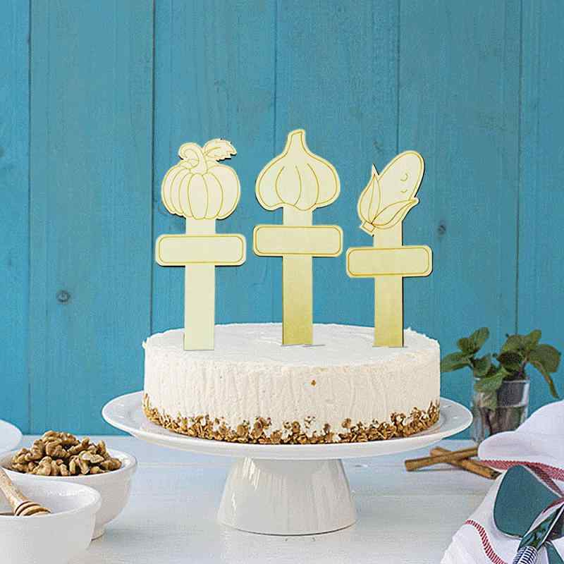 ケーキ キッズ 誕生日 パーティー デコレーション 木製 野菜 飾り付け かわいい クマ イラスト イベント