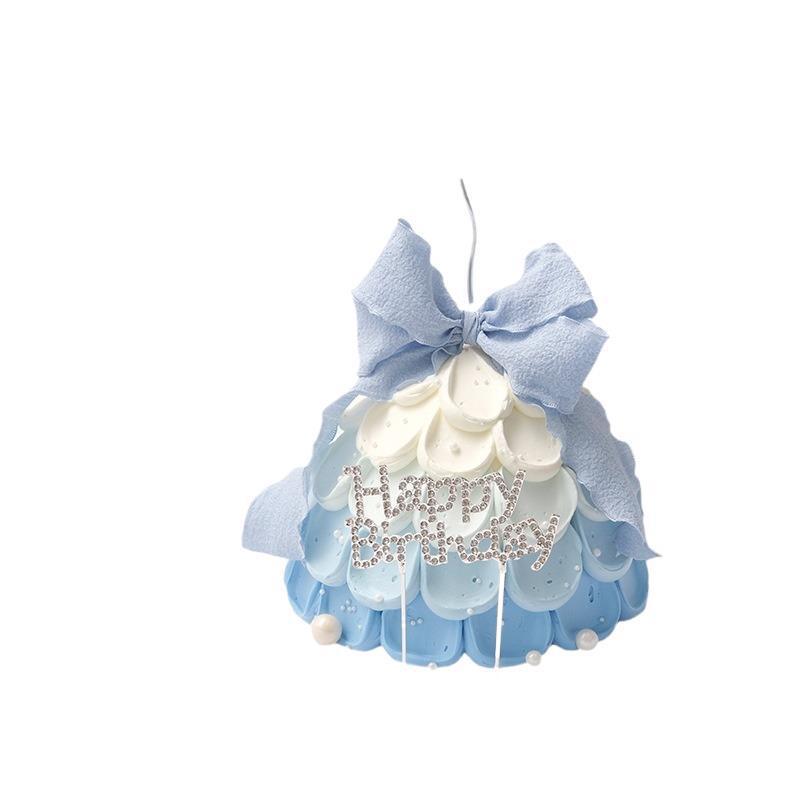 ケーキ デコレーションパーツ 超キラキラ バースデー 飾り 合金 鉄製 英語 バースデー 白 砂糖菓子 パ..