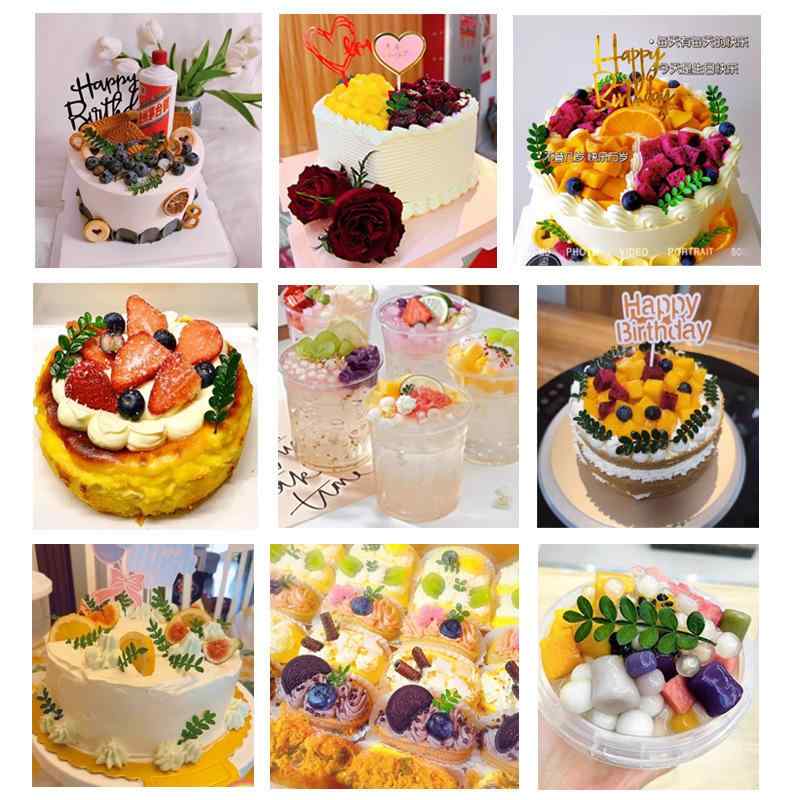 ケーキ デコレーション 清香木 羊歯 葉 ローズマリー ムース ティラミス デザート トッピング パーツ