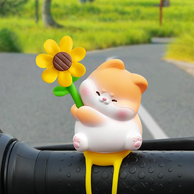 車載アクセサリー 小動物 かわいい オブジェ 車 バイク 自転車 デコレーション 飾り カー用品 樹脂 ア..