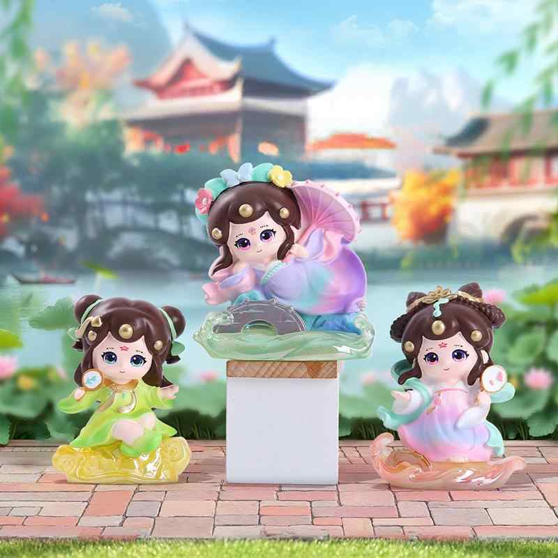 フィギュア かわいい 白蛇伝 盲盒 樹脂製 デスク 飾り 古風 人形 玩具 オブジェ コレクション ギフト