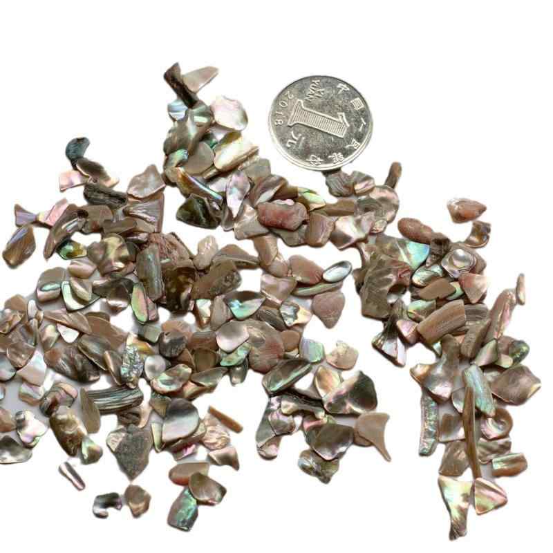 ネイルパーツ ネイルチップ アワビ 貝殻 螺鈿 箔 乱切り 手作り DIY デコレーション 埋め込み 素材 アクセサリー 水晶 大容量